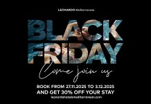 Leonardo Hotels: Πενθήμερη Black Friday με 30% έκπτωση για όλο το 2026