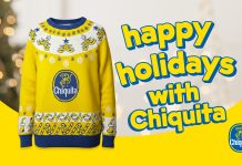 Chiquita: Οι Yellow Holidays επιστρέφουν με νέο, limited edition χριστουγεννιάτικο πουλόβερ