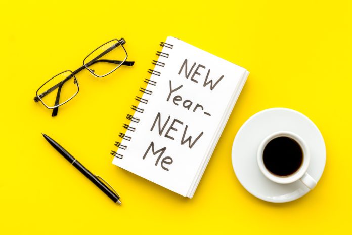 New,Year,-,New,Me.,Inspiration,Concept,,Top,View.,Flat