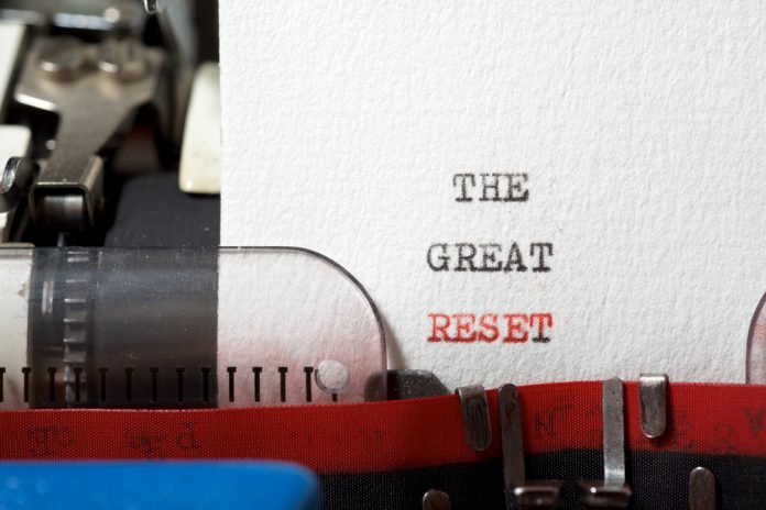 The,Great,Reset,Phrase,Written,With,A,Typewriter.