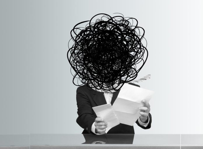 Creative,Abstract,Collage,Of,Sad,Tired,Student,Thoughts,Overthinking