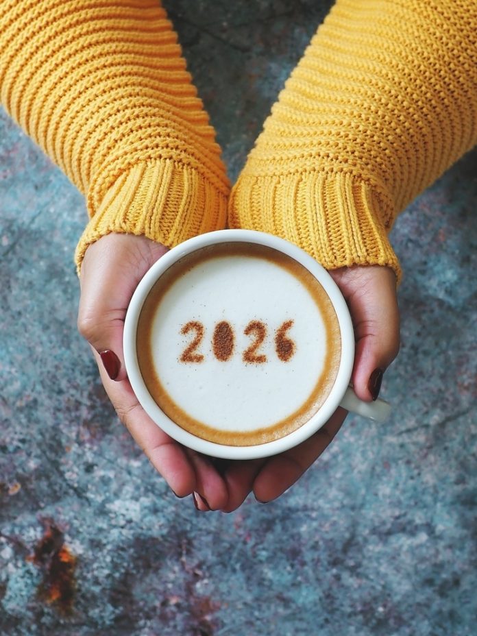 Happy,New,Year,2026,Theme,Number,2026,On,Frothy,Surface