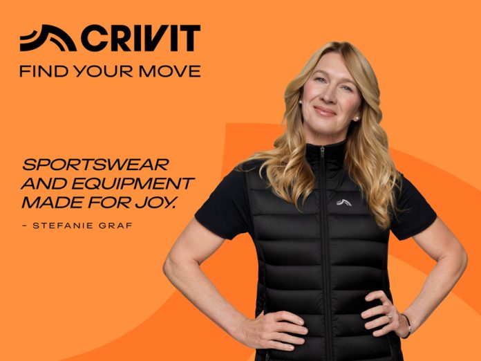 ΔΤ - Μαζί για τον αθλητισμό και την κίνηση Η CRIVIT και η Stefanie Graf ξεκινούν μια διεθνή συνεργασία με το σύνθημα FIND YOUR MOVE