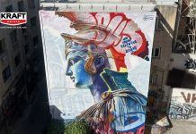 Η KRAFT Paints στηρίζει τη δημιουργία της εντυπωσιακής τοιχογραφίας των PichiAvo στην Αθήνα
