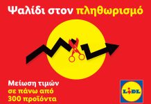 Lidl Ελλάς: Ψαλίδι στον πληθωρισμό με μειώσεις τιμών σε 300 προϊόντα καθημερινής ανάγκης