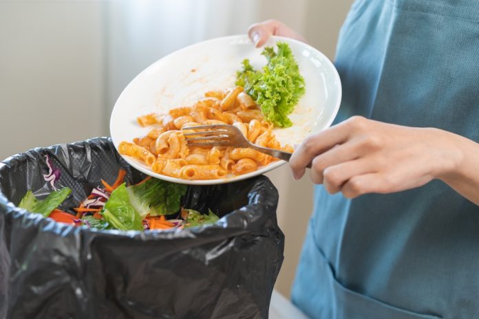 Compost,From,Leftover,Food,Asian,Young,Housekeeper,Woman,,Girl,Hand