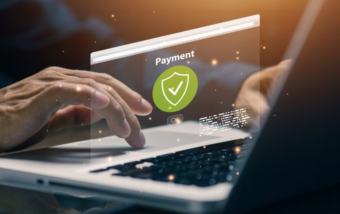 Secure,Online,Payment,Confirmation,With,Digital,Shield,Protection,Icon,,Representing